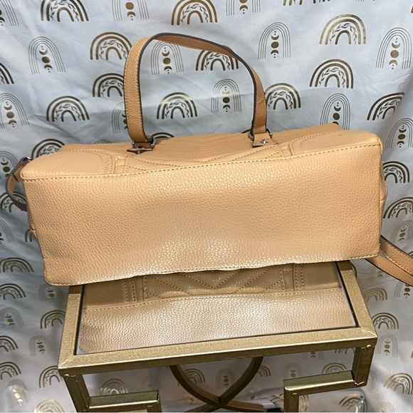 Jessica Simpson Tan Quilted Leather Satchel - Picture 8 of 12